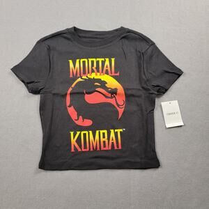 Mortal Kombat Klassic  x Forever 21 Cropped Tee Kids Sz S